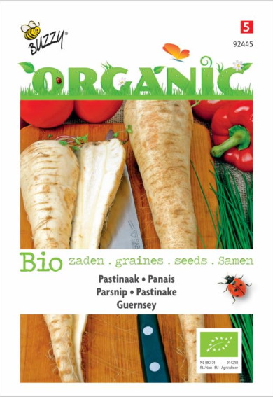 Parsnip Guernsey Organic (Pastinaca) 700 seeds BU